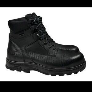 Dunham Men's 13 Work Boot 8000Works Safety Toe 6-inch Waterproof Black Lace Up